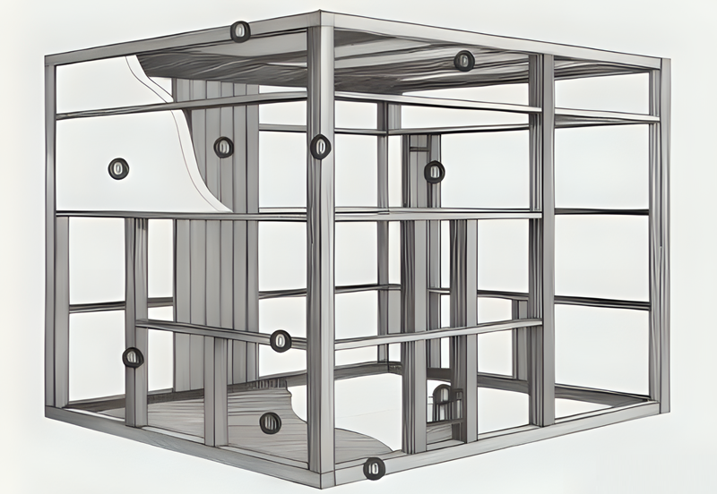 struttura portante sauna