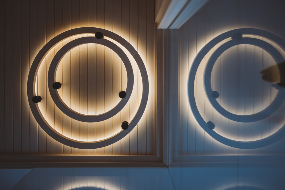 anelli led per sauna